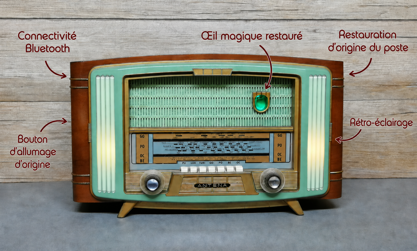 Notre savoir-faire en restauration de poste radio TSF vintage